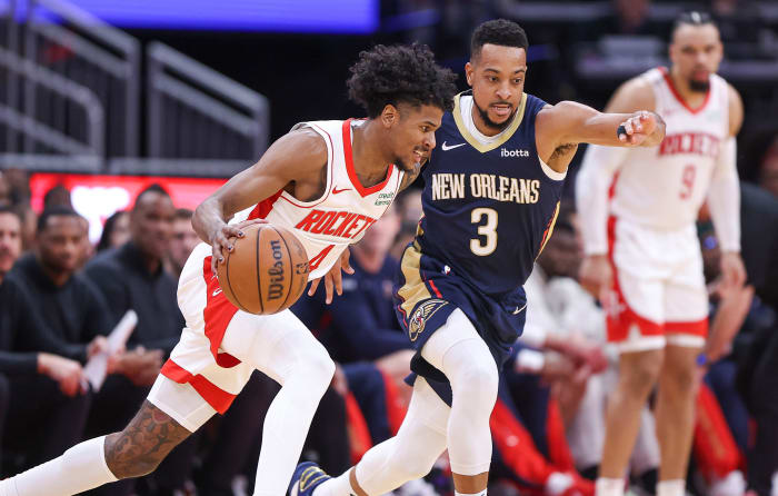 The Rockets are 2-1 against the New Orleans Pelicans during the 2023-24 season.